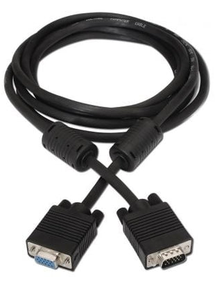 Cable SVGA Aisens A113 - 0079/ VGA Macho - VGA Hembra/ Hasta 3W/ 10Mbps/ 3m/ Negro - Tiensol