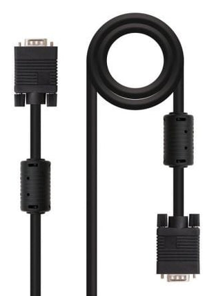 Cable SVGA Nanocable 10.15.0102/ VGA Macho - VGA Macho/ 1.8m/ Negro - Tiensol