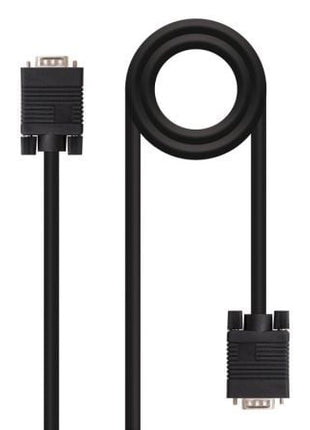 Cable SVGA Nanocable 10.15.1305/ VGA Macho - VGA Macho/ 5m/ Negro - Tiensol