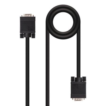 Cable SVGA Nanocable 10.15.1305/ VGA Macho - VGA Macho/ 5m/ Negro - Tiensol