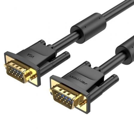 Cable SVGA Vention DAEBF/ VGA Macho - VGA Macho/ 1m/ Negro - Tiensol