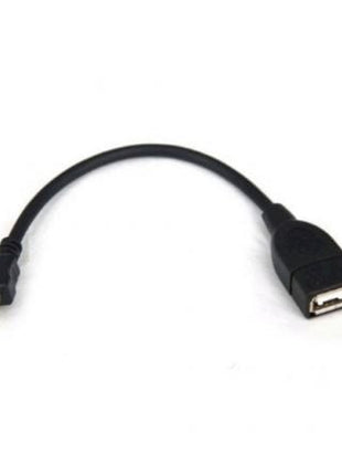 Cable USB 2.0 3GO C122/ MicroUSB Macho - USB Hembra/ 15cm/ Negro - Tiensol