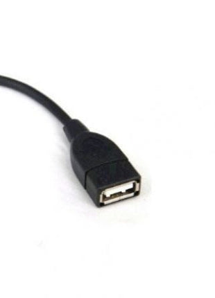 Cable USB 2.0 3GO C122/ MicroUSB Macho - USB Hembra/ 15cm/ Negro - Tiensol