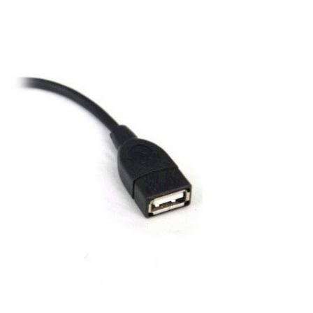 Cable USB 2.0 3GO C122/ MicroUSB Macho - USB Hembra/ 15cm/ Negro - Tiensol