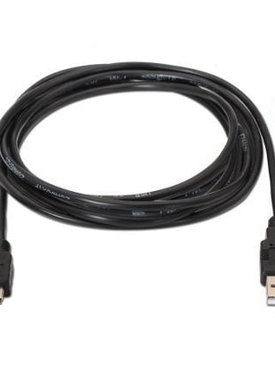 Cable USB 2.0 Aisens A101 - 0025/ USB Macho - USB Mini/ Hasta 2.5W/ 60Mbps/ 1.8m/ Negro - Tiensol