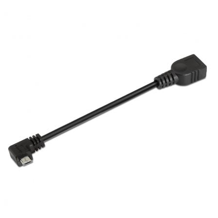 Cable USB 2.0 Aisens A101 - 0032/ MicroUSB Macho - USB Hembra/ Hasta 2.5W/ 60Mbps/ 15cm/ Negro - Tiensol