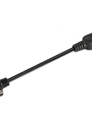 Cable USB 2.0 Aisens A101 - 0034/ MiniUSB Macho - USB Hembra/ Hasta 2.5W/ 60Mbps/ 15cm/ Negro - Tiensol