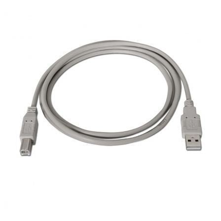 Cable USB 2.0 Impresora Nanocable 10.01.0103/ USB Tipo - B Macho - USB Macho/ 1.8m/ Beige - Tiensol