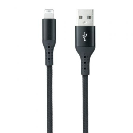 Cable USB 2.0 Lightning Nanocable 10.10.0401 - COBK/ USB Macho - Lightning Macho/ 1m/ Negro - Tiensol