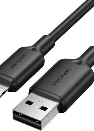 Cable USB 2.0 Lightning Vention LAMBH/ USB Macho - Lightning Macho/ 480Mbps/ 2m/ Negro - Tiensol