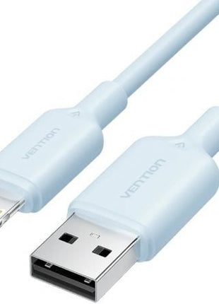 Cable USB 2.0 Lightning Vention LAMSH/ USB Macho - Lightning Macho/ 480Mbps/ 2m/ Azul - Tiensol