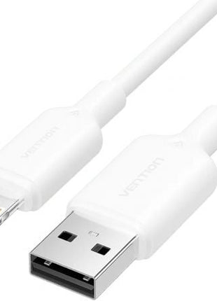 Cable USB 2.0 Lightning Vention LAMWF/ USB Macho - Lightning Macho/ 480Mbps/ 1m/ Blanco - Tiensol