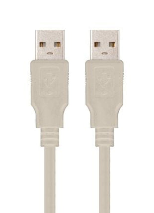 Cable USB 2.0 Nanocable 10.01.0302/ USB Macho - USB Macho/ 1m/ Beige - Tiensol