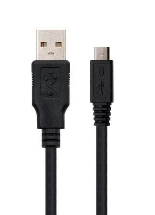 Cable USB 2.0 Nanocable 10.01.0500/ USB Macho - MicroUSB Macho/ 80cm/ Negro - Tiensol