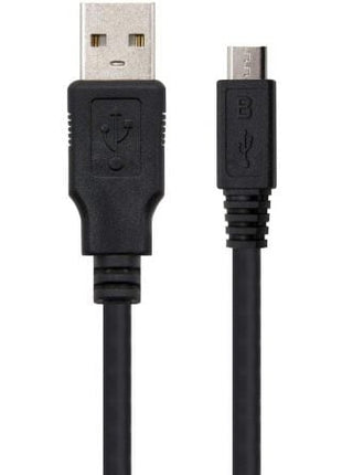 Cable USB 2.0 Nanocable 10.01.0501/ USB Macho - MicroUSB Macho/ 1.8m/ Negro - Tiensol