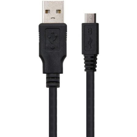 Cable USB 2.0 Nanocable 10.01.0501/ USB Macho - MicroUSB Macho/ 1.8m/ Negro - Tiensol