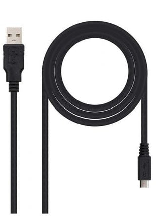 Cable USB 2.0 Nanocable 10.01.0501/ USB Macho - MicroUSB Macho/ 1.8m/ Negro - Tiensol