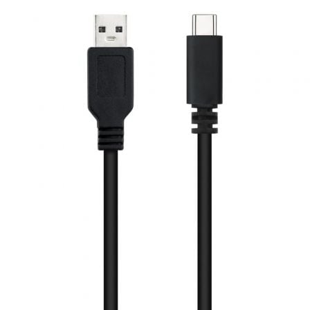 Cable USB 2.0 Nanocable 10.01.2101 - L150/ USB Tipo - C Macho - USB Macho/ 1.5m/ Negro - Tiensol