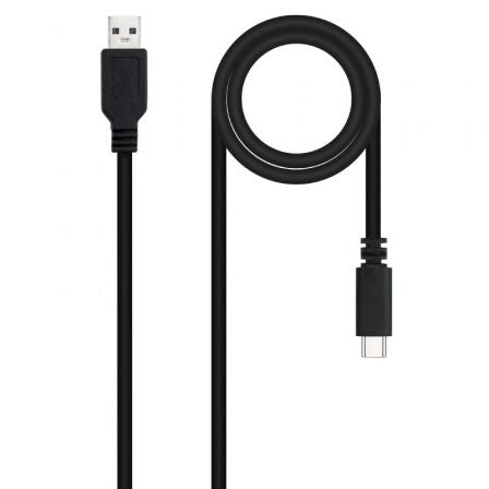 Cable USB 2.0 Nanocable 10.01.2101 - L150/ USB Tipo - C Macho - USB Macho/ 1.5m/ Negro - Tiensol