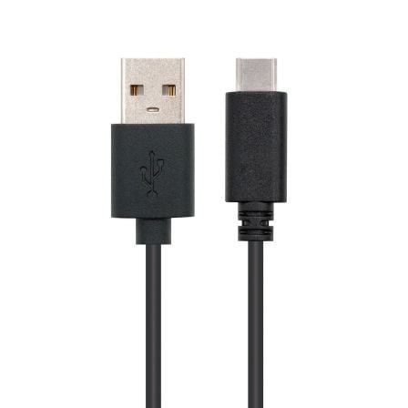 Cable USB 2.0 Nanocable 10.01.2101/ USB Tipo - C Macho - USB Macho/ 1m/ Negro - Tiensol