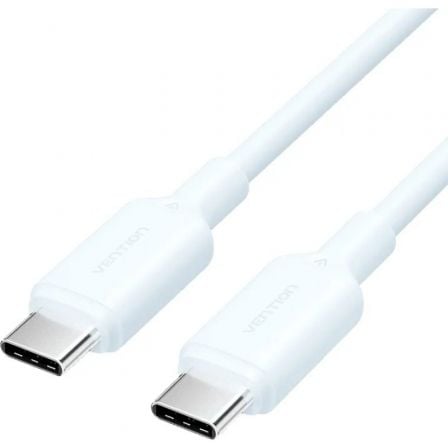 Cable USB 2.0 Tipo - C 3A Vention TRCSF/ USB Tipo - C Macho - USB Tipo - C Macho/ Hasta 60W/ 480Mbps/ 1m/ Azul - Tiensol