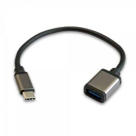 Cable USB 2.0 Tipo - C 3GO C136/ USB Tipo - C Macho - USB Hembra/ 20cm/ Negro - Tiensol