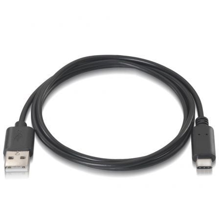 Cable USB 2.0 Tipo - C Aisens A107 - 0050/ USB Tipo - C Macho - USB Macho/ Hasta 9W/ 625Mbps/ 50cm/ Negro - Tiensol