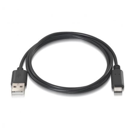 Cable USB 2.0 Tipo - C Aisens A107 - 0052/ USB Tipo - C Macho - USB Macho/ Hasta 9W/ 625Mbps/ 2m/ Negro - Tiensol