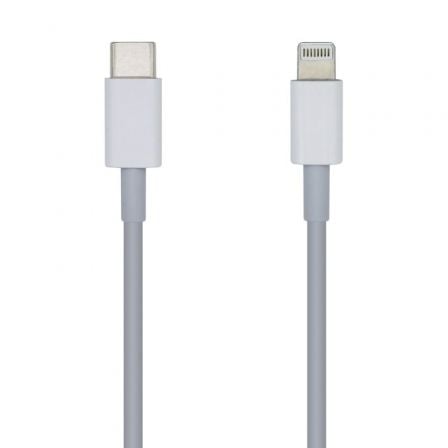 Cable USB 2.0 Tipo - C Lightning Aisens A102 - 0441/ Lightning Macho - USB Tipo - C Macho/ 20cm/ Blanco - Tiensol