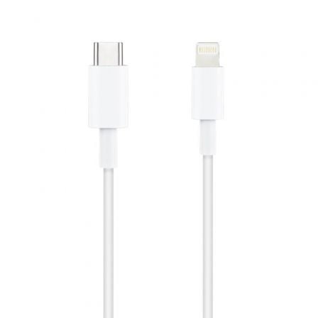 Cable USB 2.0 Tipo - C Lightning Nanocable 10.10.0601/ USB Tipo - C Macho - Lightning Macho/ 1m/ Blanco - Tiensol