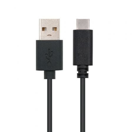 Cable USB 2.0 Tipo - C Nanocable 10.01.2100/ USB Tipo - C Macho - USB Macho/ 50cm/ Negro - Tiensol