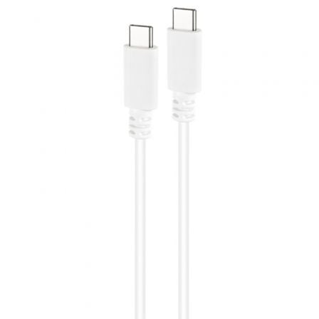 Cable USB 2.0 Tipo - C Nanocable 10.01.2301 - W/ USB Tipo - C Macho - USB Tipo - C Macho/ 480Mbps/ 1m/ Blanco - Tiensol