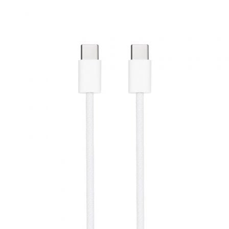 Cable USB 2.0 Tipo - C Nanocable 10.01.6001 - CO/ USB Tipo - C Macho - USB Tipo - C Macho/ Hasta 60W/ 480Mbps/ 1m/ Blanco - Tiensol