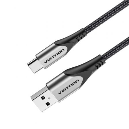 Cable USB 2.0 Tipo - C Vention CODHC/ USB Macho - USB Tipo - C Macho/ Hasta 60W/ 480Mbps/ 25cm/ Gris - Tiensol