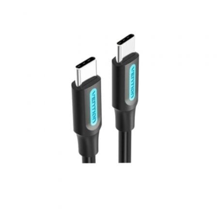 Cable USB 2.0 Tipo - C Vention COSBF/ USB Tipo - C Macho - USB Tipo - C Macho/ Hasta 60W/ 480Mbps/ 1m/ Negro - Tiensol