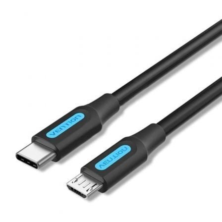 Cable USB 2.0 Tipo - C Vention COVBG/ USB Tipo - C Macho - MicroUSB Macho/ Hasta 10W/ 480Mbps/ 1.5m/ Negro - Tiensol