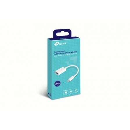 Cable USB 2.0 TP - Link UC400/ USB Tipo - C Macho - USB Hembra/ 10cm/ Blanco - Tiensol