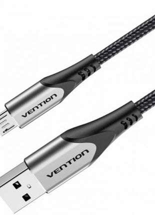 Cable USB 2.0 Vention COAHH/ microUSB Macho - USB Macho/ Hasta 60W/ 480Mbps/ 2m/ Gris - Tiensol