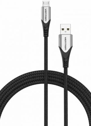 Cable USB 2.0 Vention COAHH/ microUSB Macho - USB Macho/ Hasta 60W/ 480Mbps/ 2m/ Gris - Tiensol