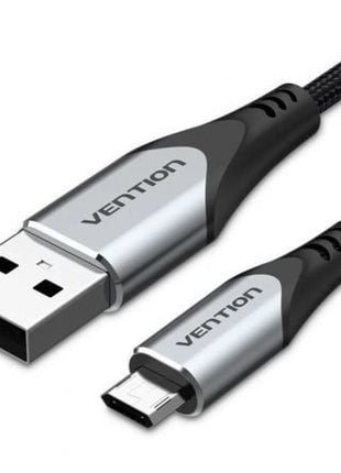 Cable USB 2.0 Vention COCHD/ USB Macho - MicroUSB Macho/ 480Mbps/ 50cm/ Negro - Tiensol