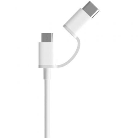 Cable USB 2.0 Xiaomi SJV4083TY/ USB Macho - Micro USB Macho/ USB Tipo - C Macho/ 30cm/ Blanco - Tiensol