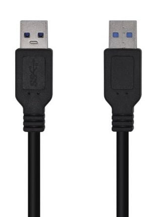 Cable USB 3.0 Aisens A105 - 0446/ USB Macho - USB Macho/ 1m/ Negro - Tiensol