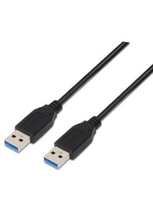 Cable USB 3.0 Nanocable 10.01.1002 - BK/ USB Macho - USB Macho/ 2m/ Negro - Tiensol