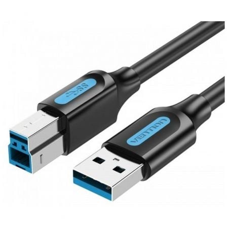 Cable USB 3.0 Vention COOBF/ USB Tipo - B Macho - USB Macho/ 5Gbps/ 1m/ Negro - Tiensol