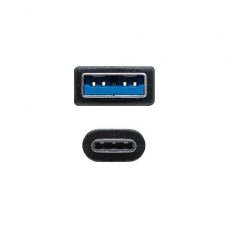 Cable USB 3.1 Nanocable 10.01.4001/ USB Tipo - C Macho - USB Macho/ 1m/ Negro - Tiensol