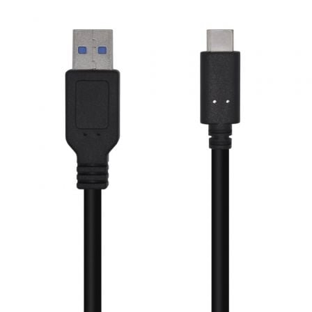 Cable USB 3.1 Tipo - C Aisens A107 - 0449/ USB Tipo - C Macho - USB Macho/ 50cm/ Negro - Tiensol