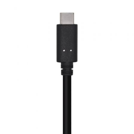 Cable USB 3.1 Tipo - C Aisens A107 - 0449/ USB Tipo - C Macho - USB Macho/ 50cm/ Negro - Tiensol