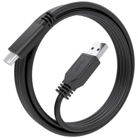 Cable USB 3.1 Tipo - C Aisens A107 - 0860/ USB Tipo - C Macho - USB Macho/ 10Gbps/ 2m/ Negro - Tiensol