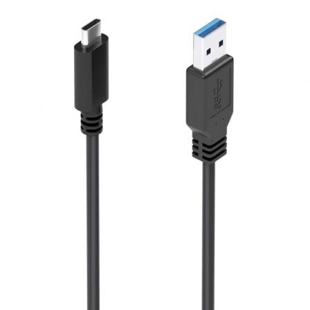 Cable USB 3.1 Tipo - C Aisens A107 - 0860/ USB Tipo - C Macho - USB Macho/ 10Gbps/ 2m/ Negro - Tiensol