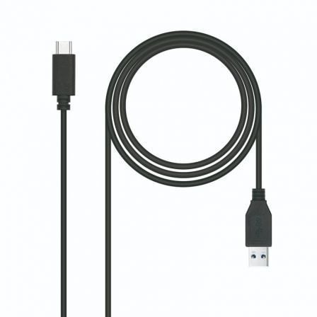 Cable USB 3.1 Tipo - C Nanocable 10.01.4000/ USB Tipo - C Macho - USB Macho/ 50cm/ Negro - Tiensol